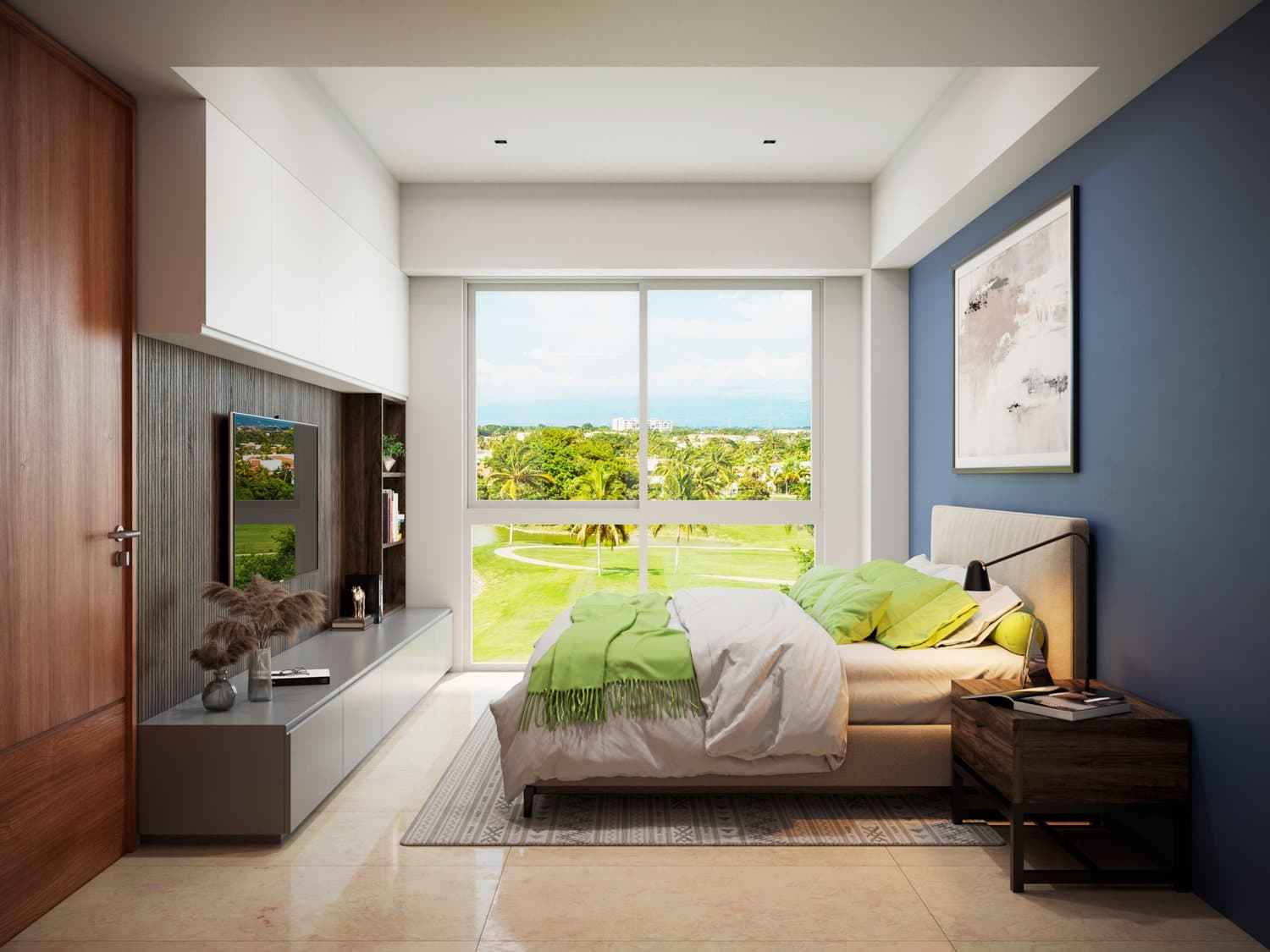 Interior: recámara de 2 recámaras (Vista Golf)